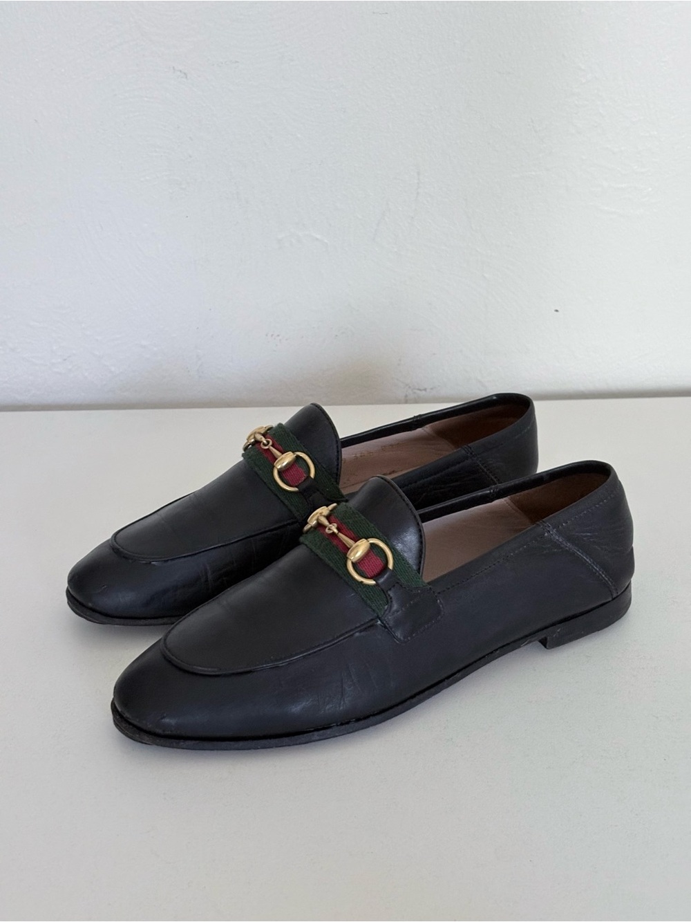 Gucci Black Brixton Web leather loafers
36.5 EU. - Picture 2 of 12
